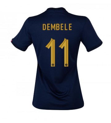 Lacne Ženy Futbalové dres Francúzsko Ousmane Dembele #11 MS 2022 Krátky Rukáv - Domáci